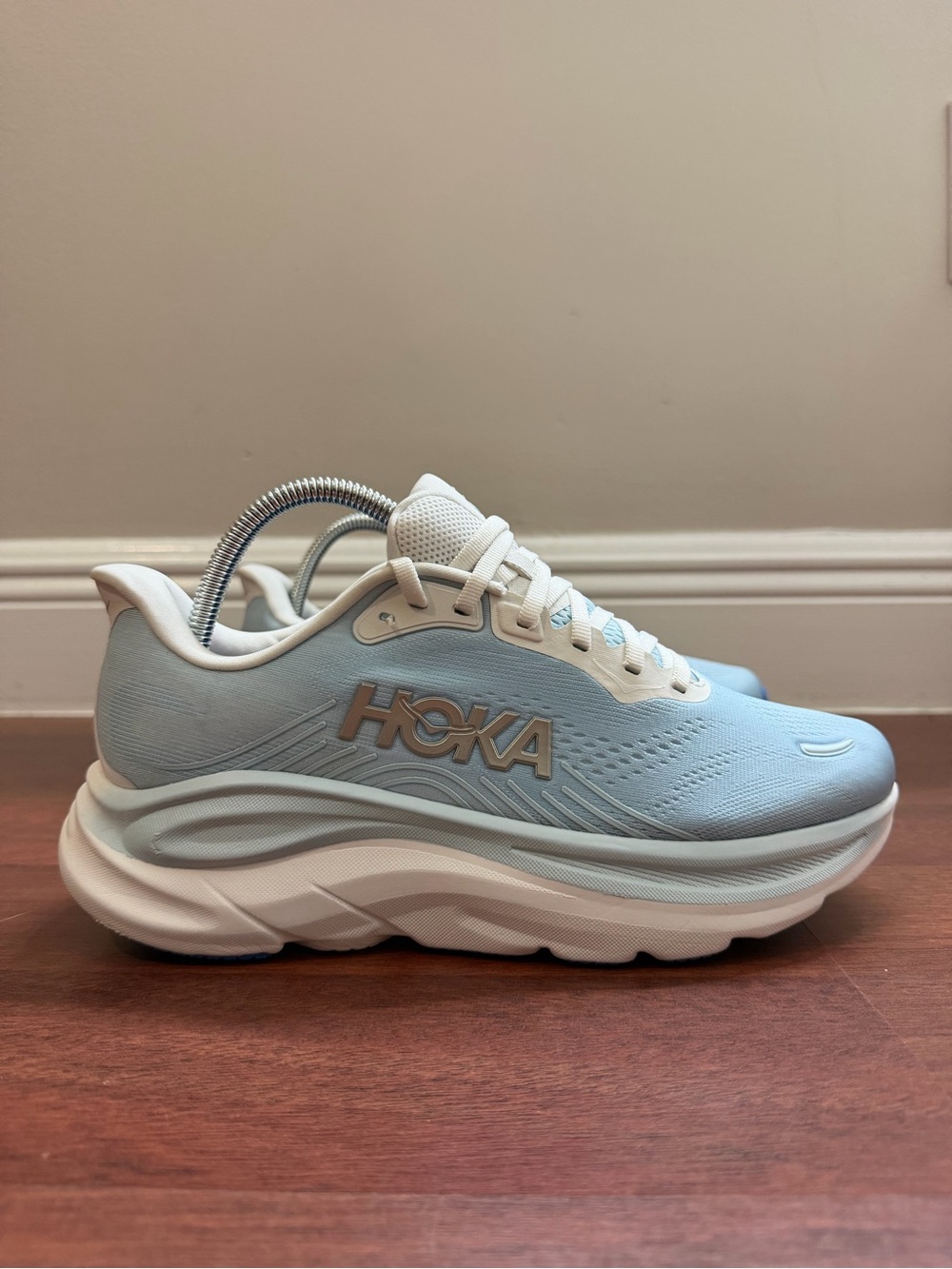 HOKA Clifton 11 Women's Blue/White Low Top Lace Up Running Sneakers US 8.5B